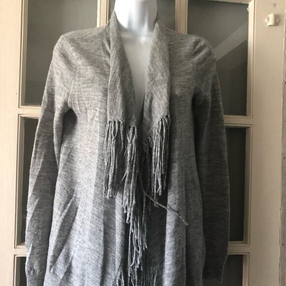Rebecca Taylor Draped Fringe Cardigan - Picture 4 of 6